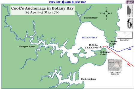 Map of Botany Bay